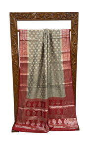 Pure Chiniya Silk Handloom Banarasi Saree - The Handlooms