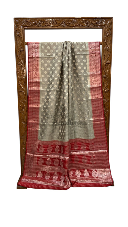 Pure Chiniya Silk Handloom Banarasi Saree - The Handlooms