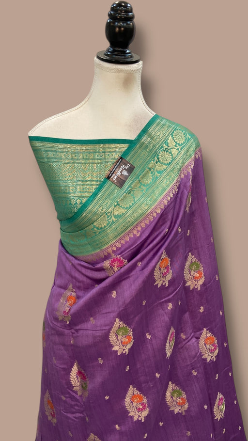 Pure Chiniya Silk Handloom Banarasi Saree - The Handlooms
