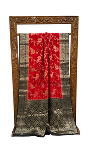 Pure Chiniya Silk Handloom Banarasi Saree - The Handlooms