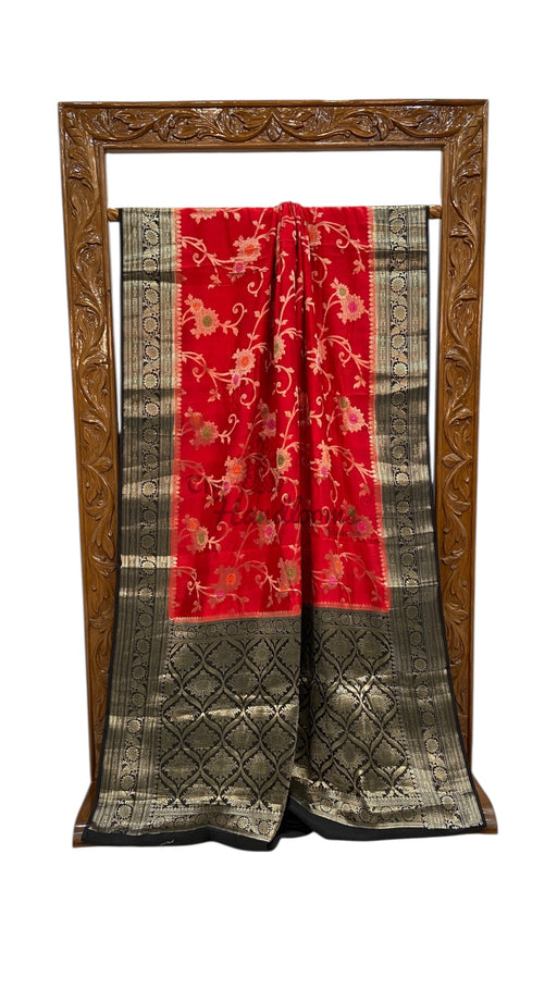 Pure Chiniya Silk Handloom Banarasi Saree - The Handlooms