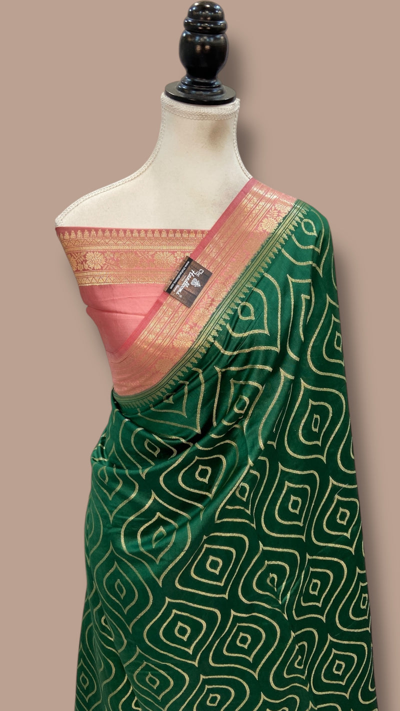 Pure Chiniya Silk Handloom Banarasi Saree - The Handlooms