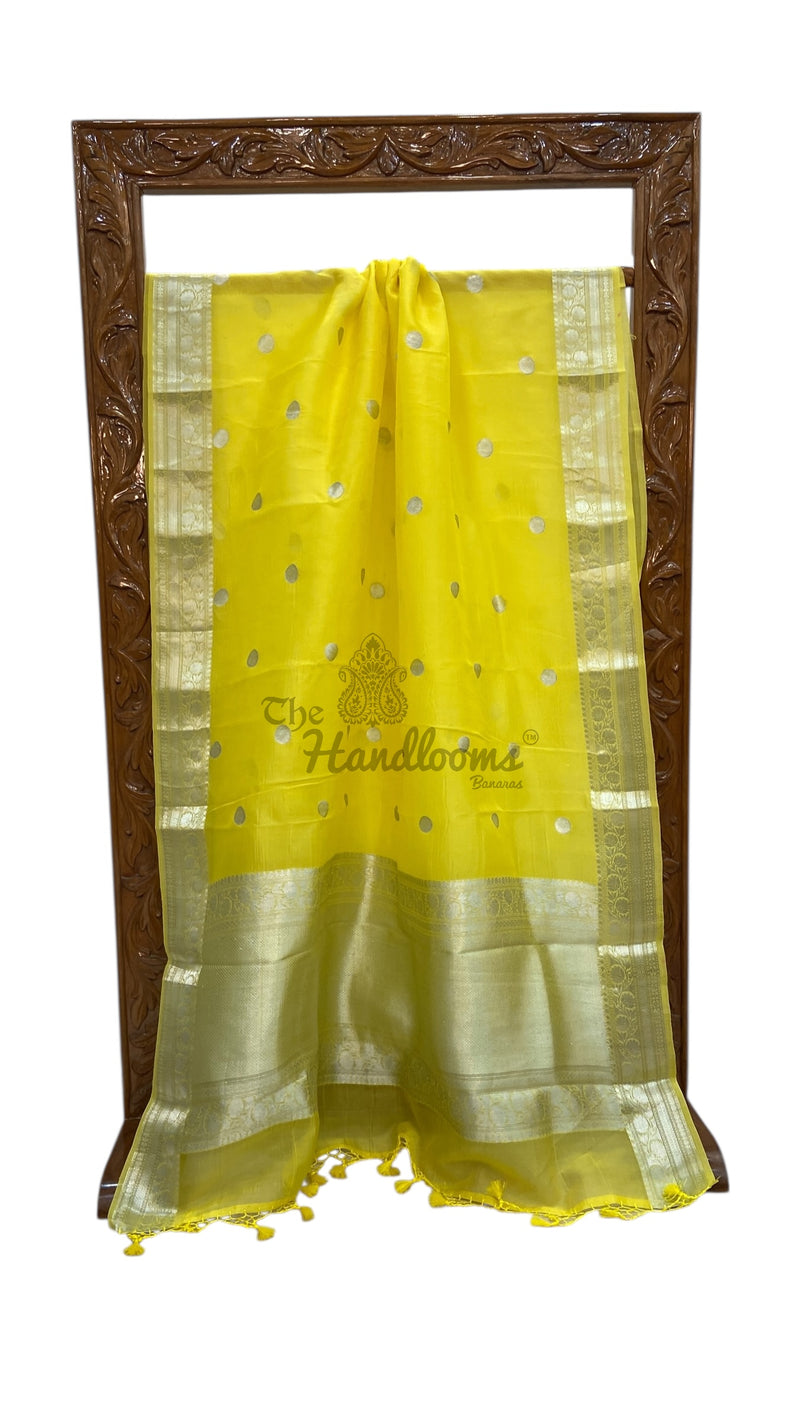 Pure Kora Handloom Banarasi Saree - The Handlooms
