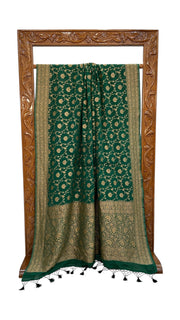 Pure Khaddi Georgette Handloom Banarasi Saree - The Handlooms