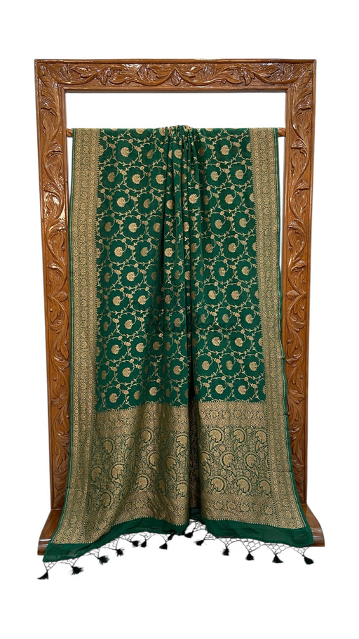 Pure Khaddi Georgette Handloom Banarasi Saree - The Handlooms