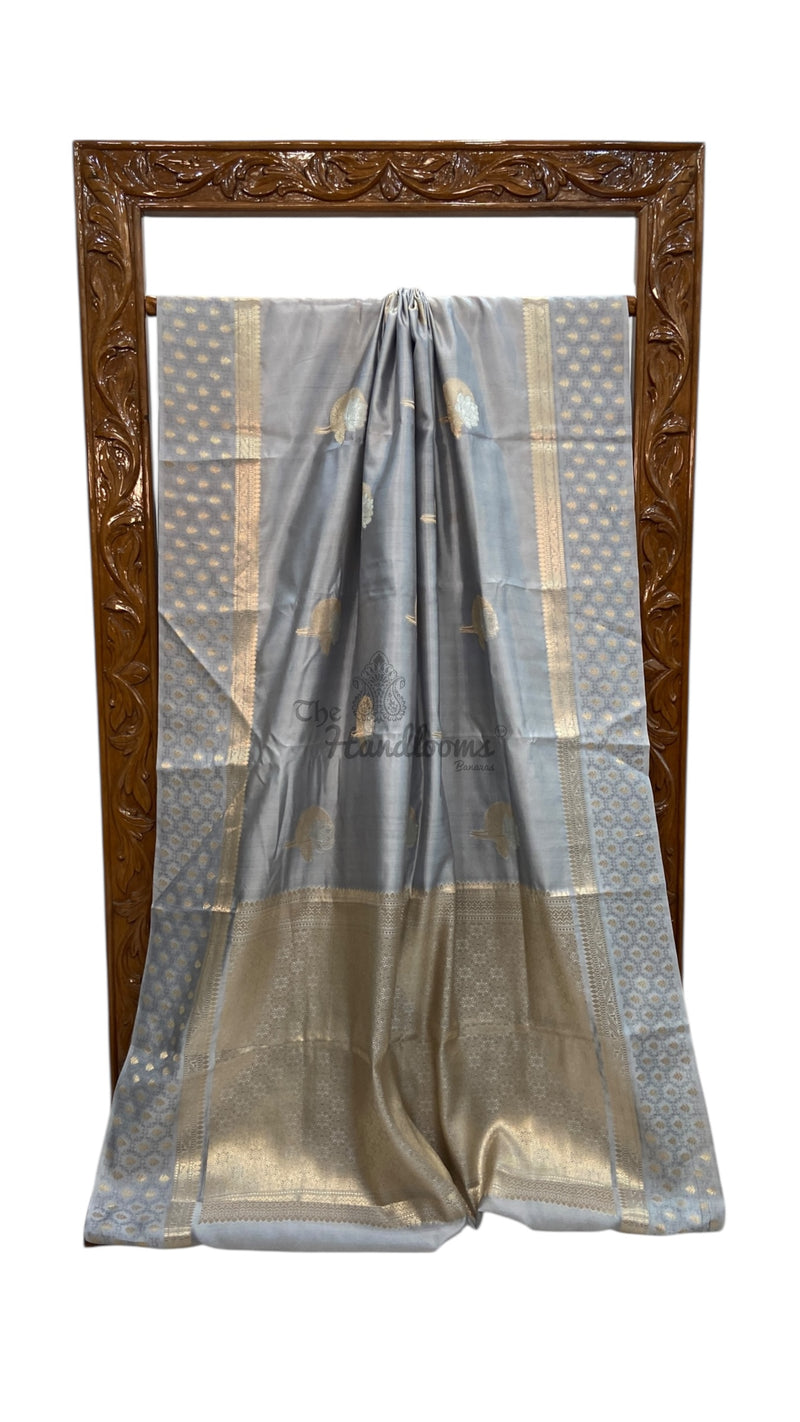 Pure Mango Silk Banarasi Handlokom Saree