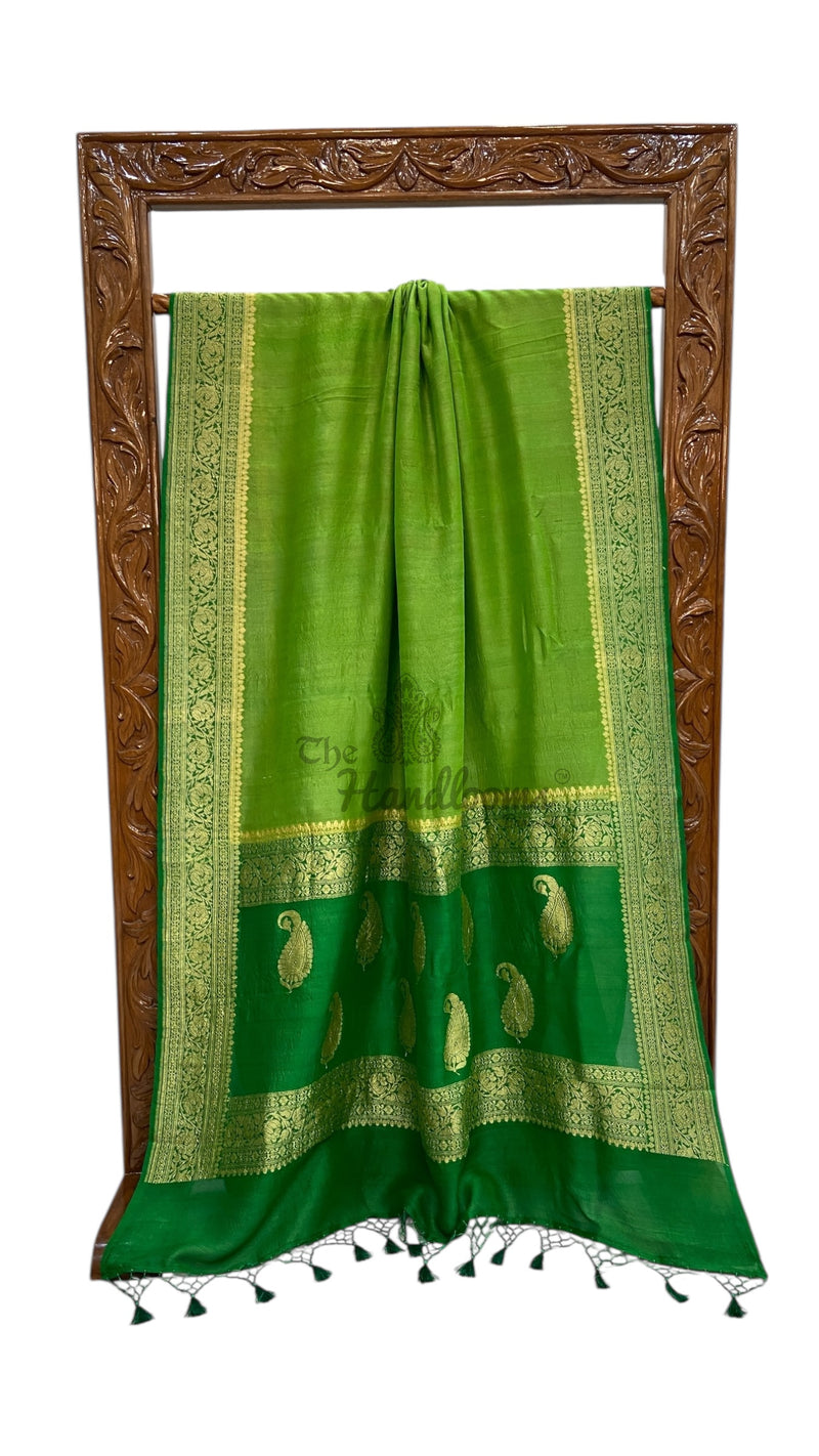Tussar Georgette Handloom Banarasi Saree