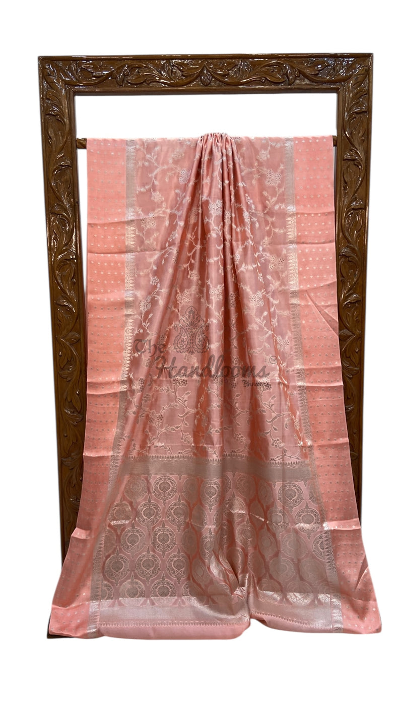 Pure Mango Silk Banarasi Handlokom Saree