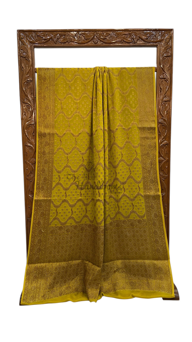 Pure Chiffon Khaddi Banarasi Saree