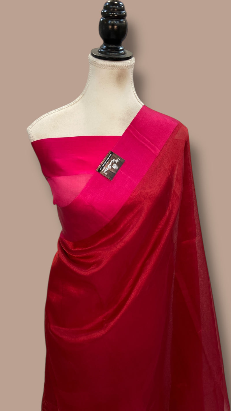 Pure Kora Tissue Handloom Banarasi Saree