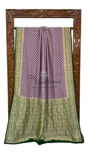 Pure Khaddi Georgette Banarasi Saree -  Gold zari - The Handlooms