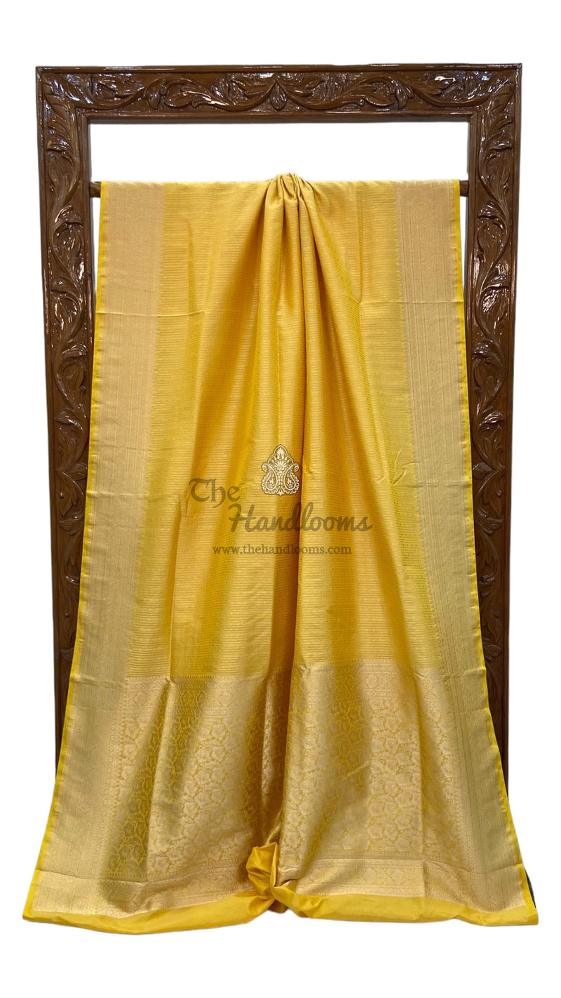 Pure Katan Silk Banarasi Handloom Saree - Tanchui Brocade - The Handlooms