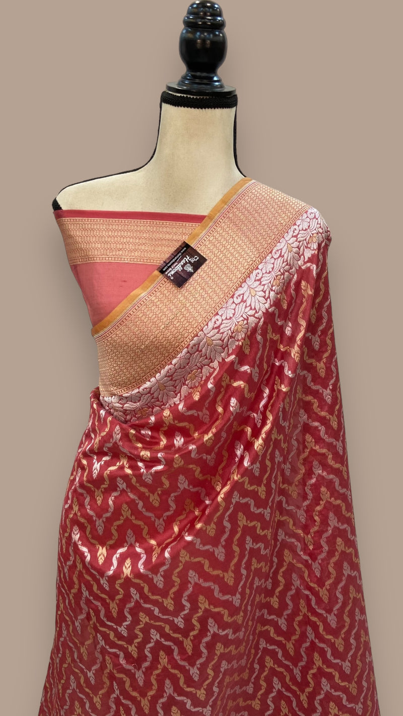 Pure Katan Silk Banarasi Handloom Saree - The Handlooms
