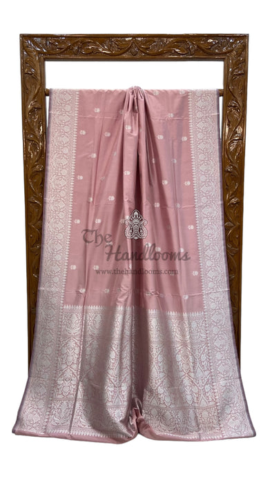 Pure Katan Silk Banarasi Handloom Saree - All over Kadua motifs