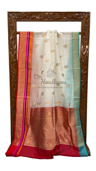 Pure Kora Handloom Banarasi Saree