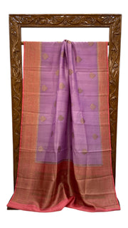 Pure Tussar Silk Handloom Banarasi Saree - The Handlooms