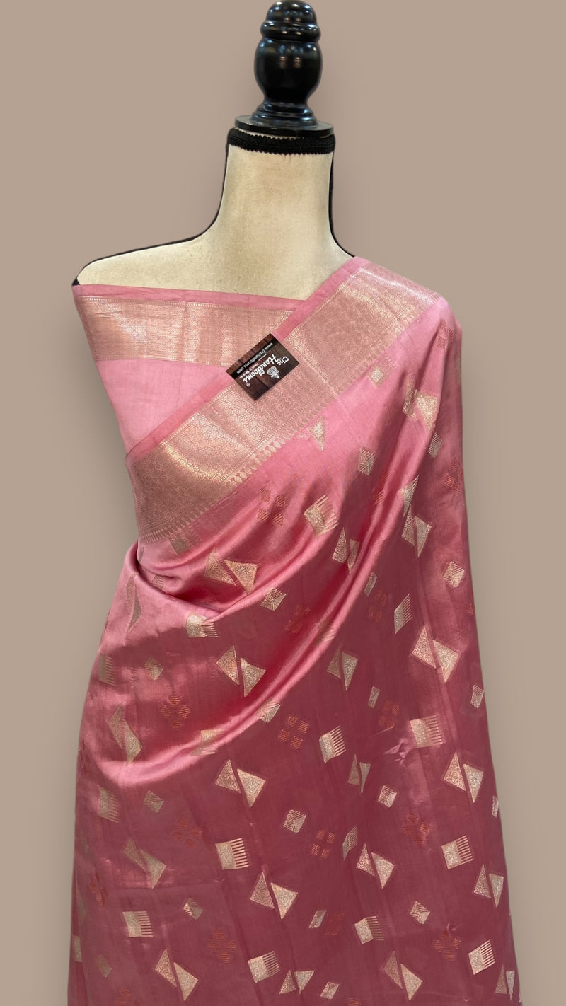 Pure Mango Silk Banarasi Handloom Saree - The Handlooms