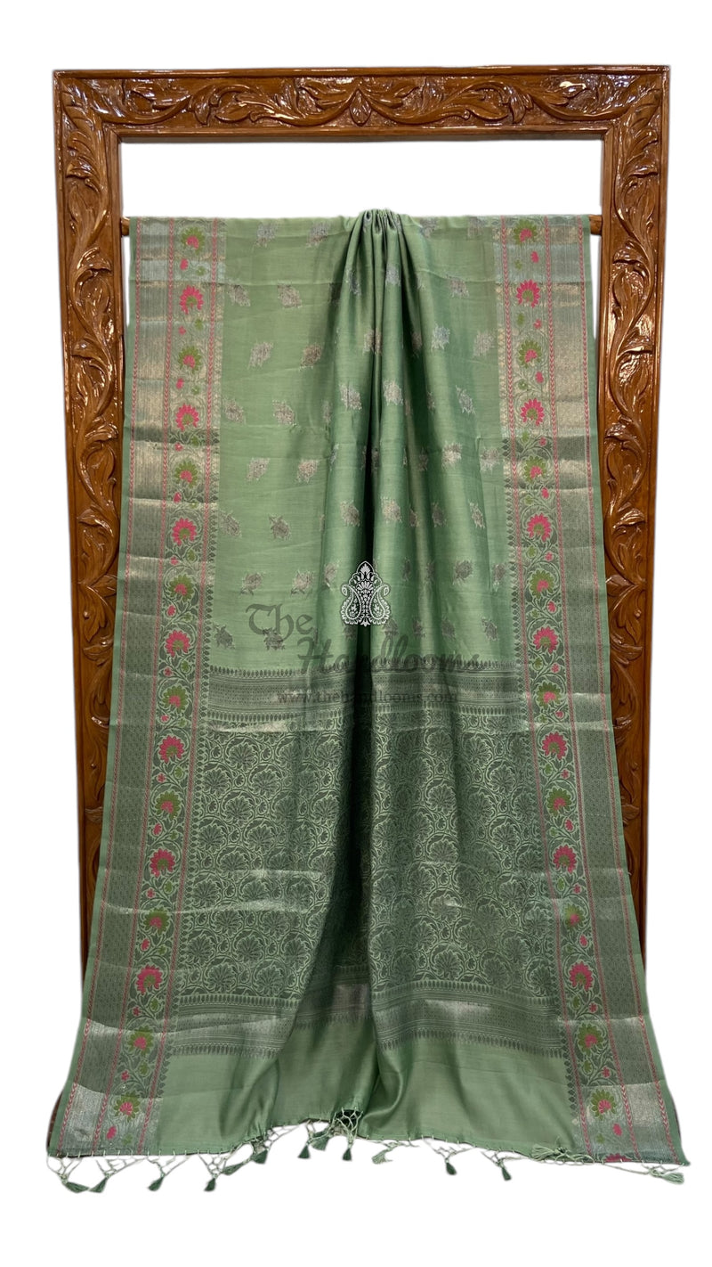 Pure Chanderi Handloom Banarasi Saree - The Handlooms