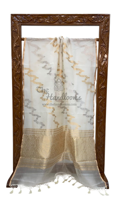 Pure Kora Handloom Banarasi Saree