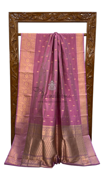 Pure Katan Silk Banarasi Handloom Saree - All over Kadua motifs