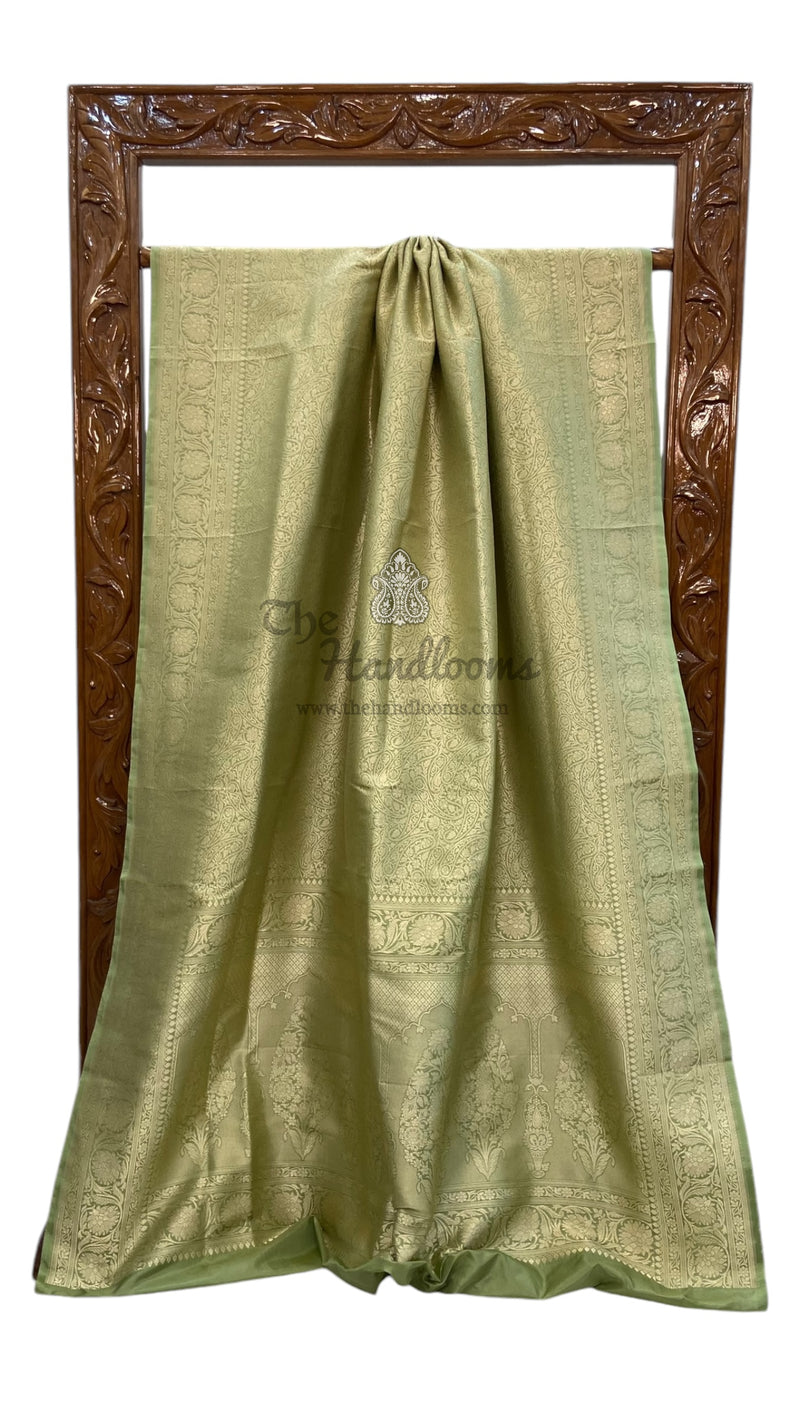 Pure Katan Silk Banarasi Handloom Saree - Tanchui Brocade - The Handlooms