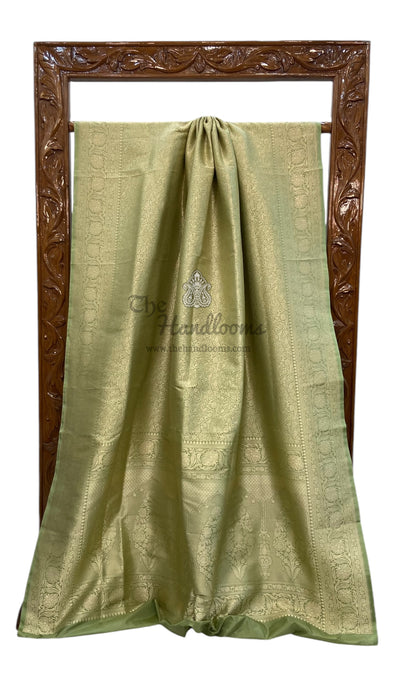 Pure Katan Silk Banarasi Handloom Saree - Tanchui Brocade