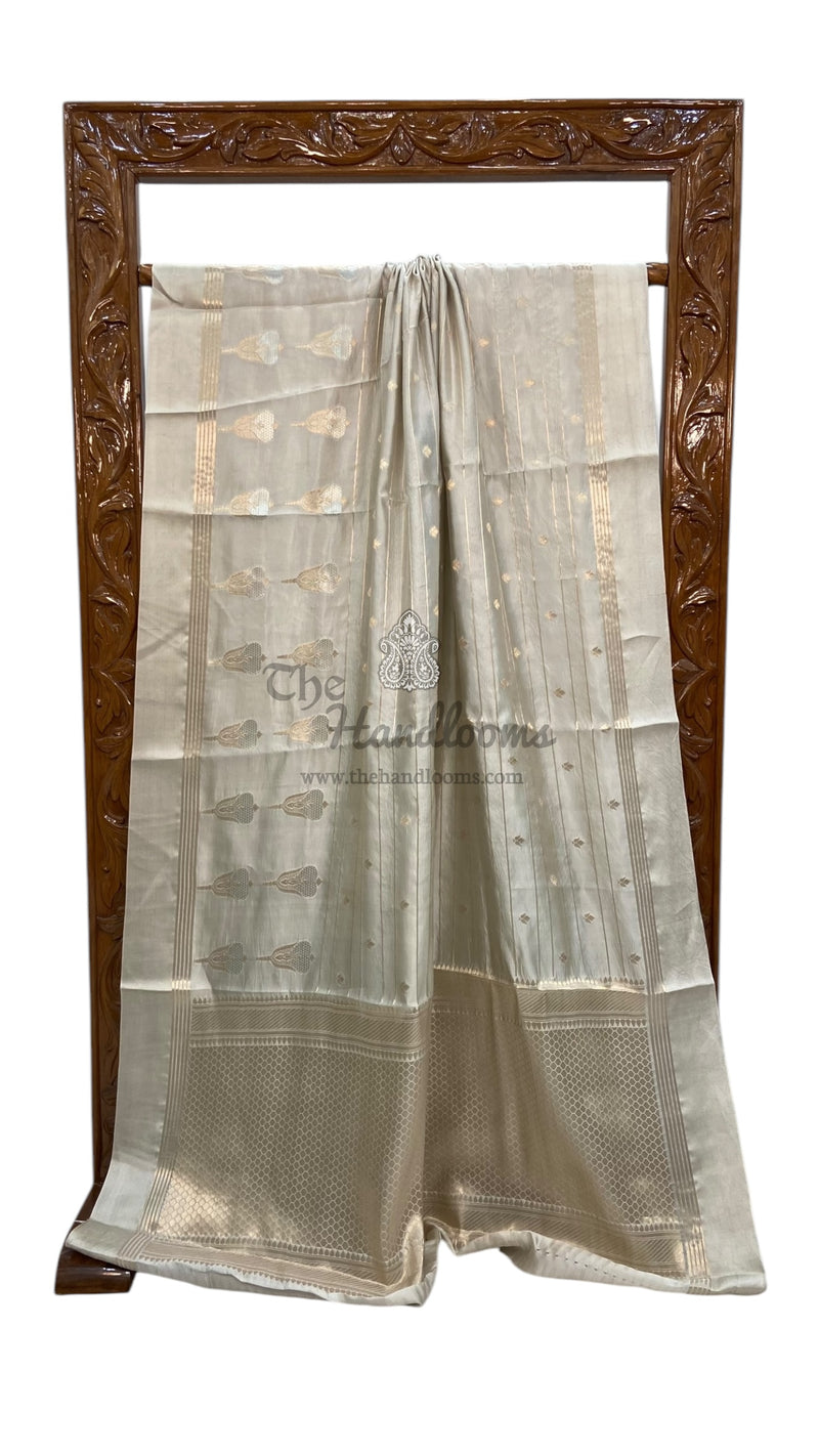 Pure Mango Silk Banarasi Handloom Saree - The Handlooms