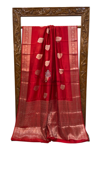 Pure Mango Silk Banarasi Handloom Saree