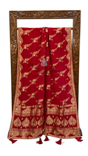 Pure Khaddi Crepe Silk Banarasi Saree - The Handlooms