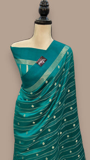 Pure Mango Silk Banarasi Handloom Saree - The Handlooms