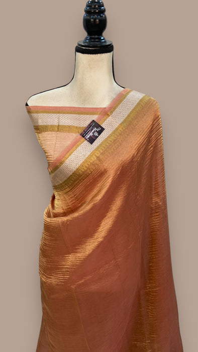 Pure Kora Tissue Handloom Banarasi Saree