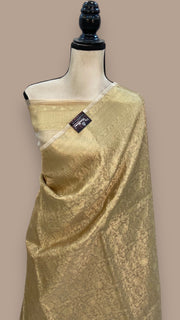 Pure Kora Tissue Handloom Banarasi Saree - The Handlooms
