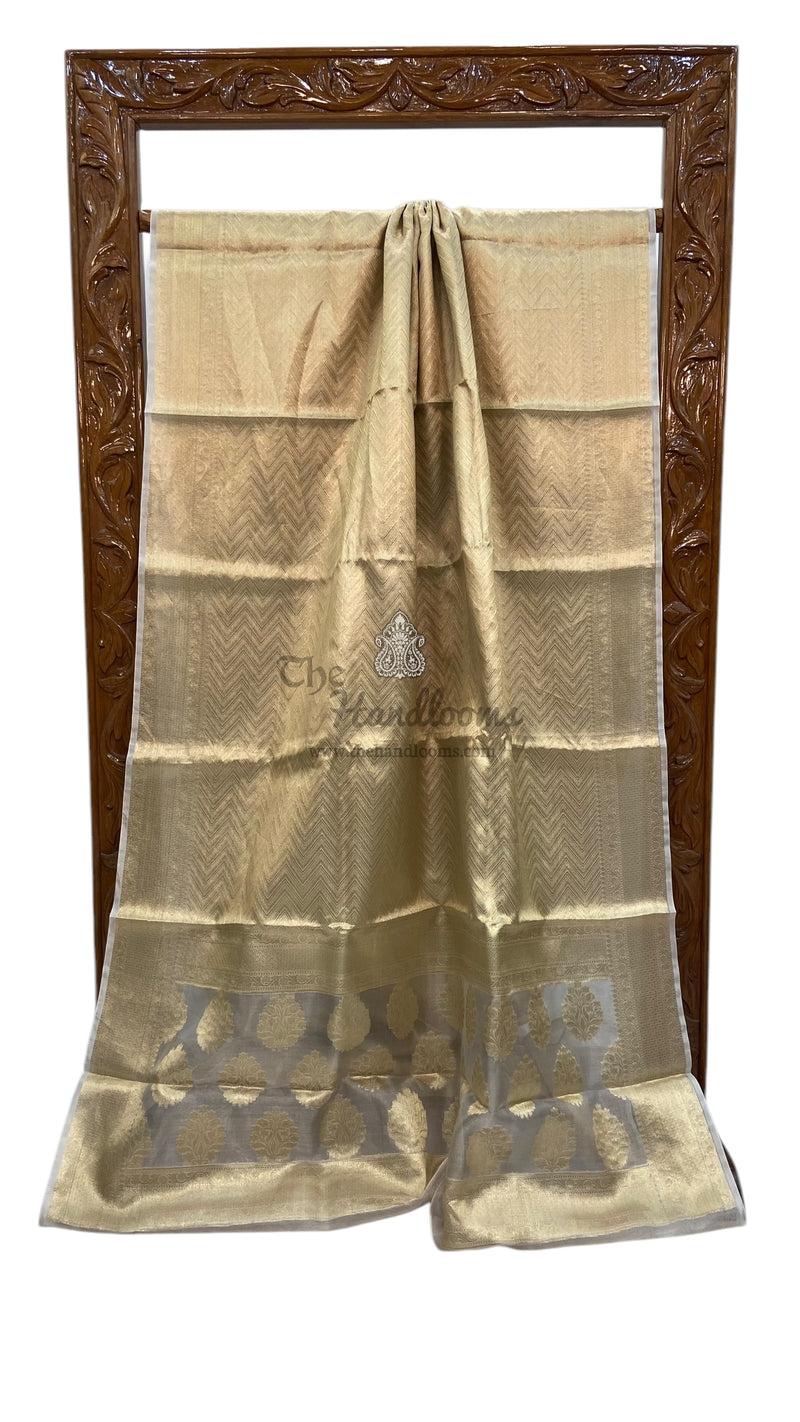 Pure Kora Tissue Handloom Banarasi Saree - The Handlooms