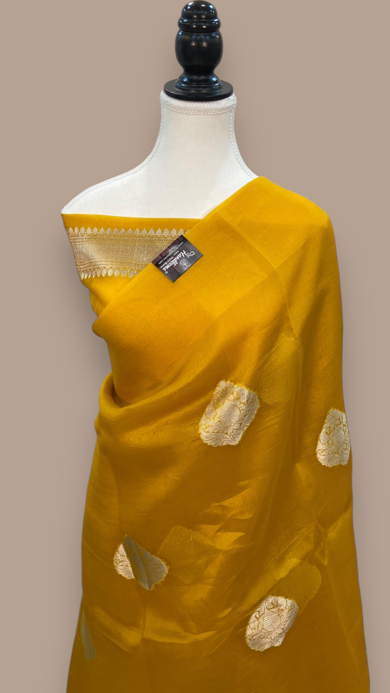 Pure Kora Handloom Banarasi Saree - The Handlooms