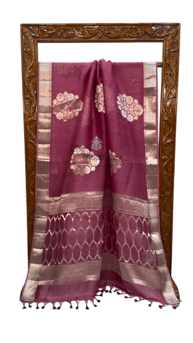 Pure Kora Handloom Banarasi Saree