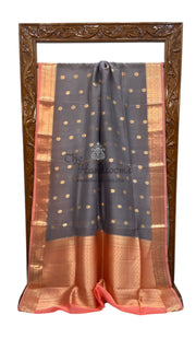 Pure Kora Handloom Banarasi Saree - The Handlooms