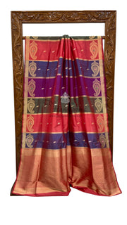 Pure Katan Silk Banarasi Handloom Saree - Rangkat - The Handlooms
