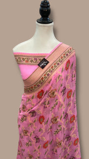 Pure Chiffon Khaddi Banarasi Saree - The Handlooms