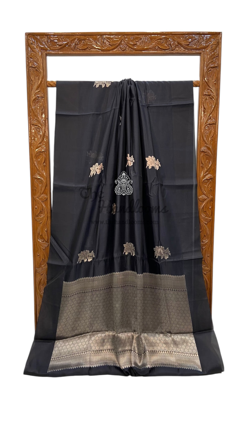 Pure Mango Silk Banarasi Handloom Saree - The Handlooms