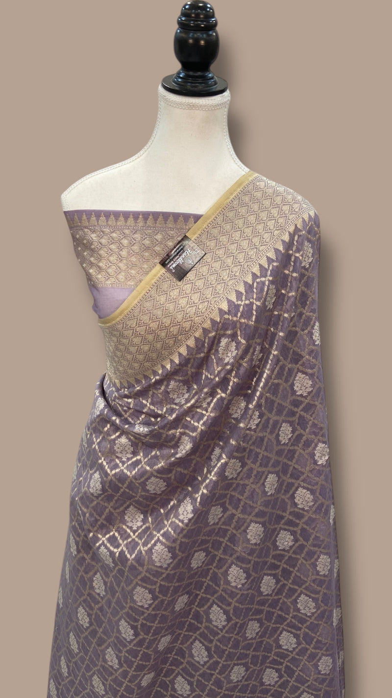 Pure Tissue Reshmi zari Banarasi Saree - The Handlooms