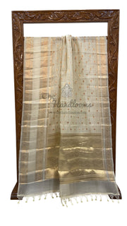 Pure Kora Handloom Banarasi Saree - The Handlooms