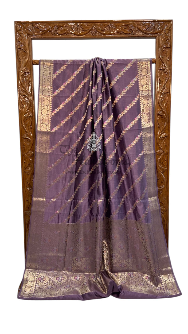 Pure Mango Silk Handloom Banarasi Saree - The Handlooms