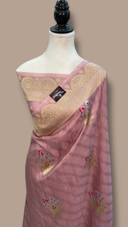 Pure Mushroo Silk Handloom Banarasi Saree - The Handlooms