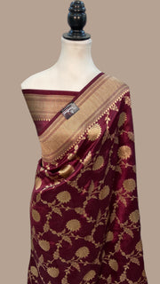Pure Dupion Silk Banarasi Handloom Saree - The Handlooms