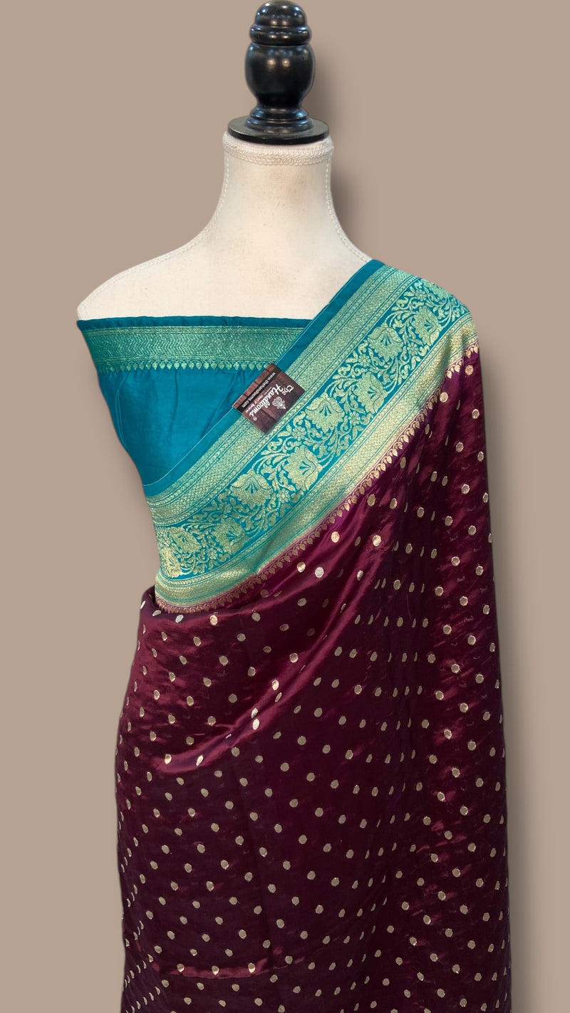 Pure Dupion Silk Banarasi Handloom Saree - The Handlooms
