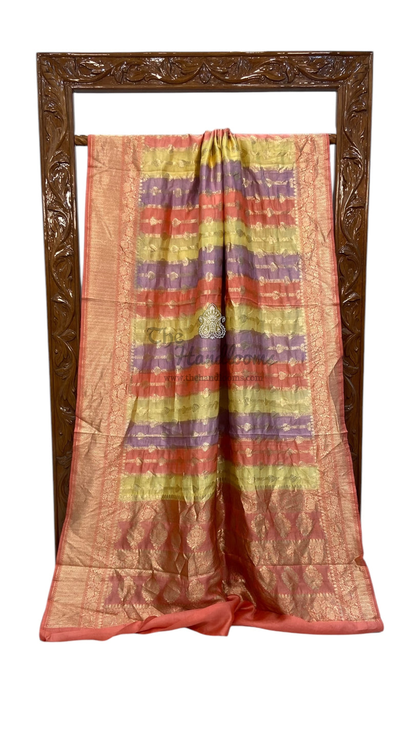 Pure Dupion Silk Banarasi Handloom Saree - The Handlooms