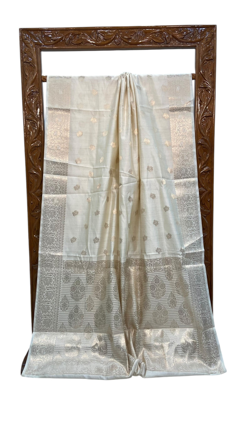 Pure Chiniya Silk Handloom Banarasi Saree - The Handlooms