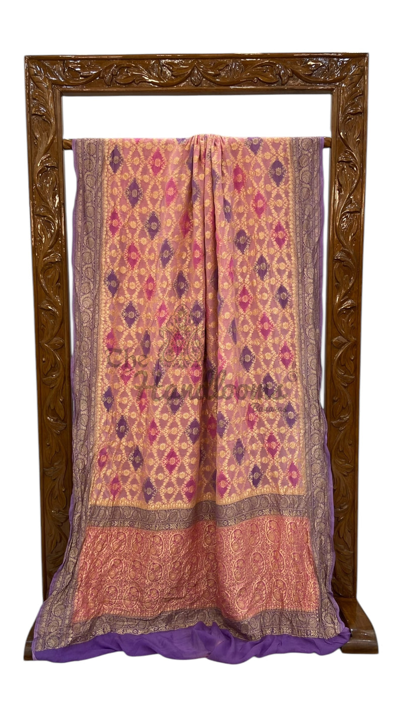 Khaddi Georgette Banarasi Saree - The Handlooms