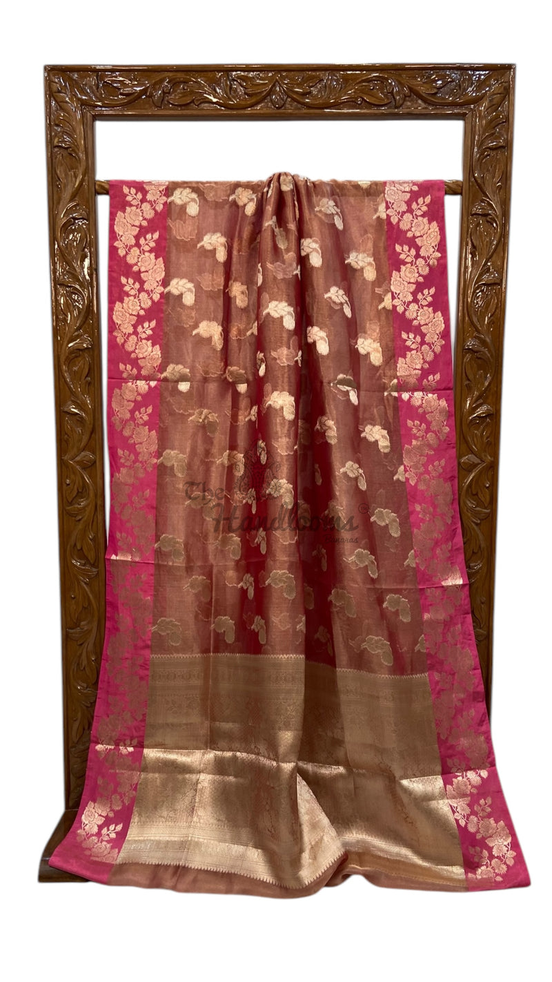 Pure Kora Tissue Handloom Banarasi Saree - The Handlooms