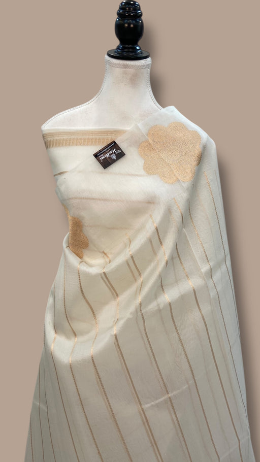 Pure Kora Handloom Banarasi Saree - The Handlooms